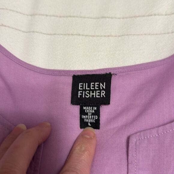 Eileen Fisher Cotton Long Sleeve Relaxed Tunic - Picture 6 of 7